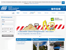 Tablet Screenshot of kvg.de